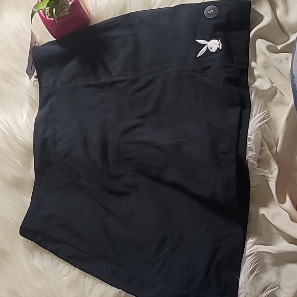 PLAYBOY Dresses & Skirts - Playboy X Pacsun Cute Mini Black Logo Skirt